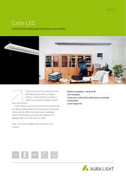Ficha de produto da Cetre LED