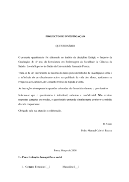 Questionario Pedro Páscoa - Repositório Institucional da