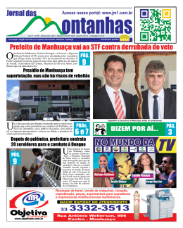 28 de janeiro de 2014 - JM1 Jornal das Montanhas Manhuaçu MG