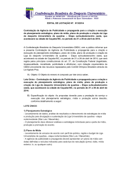 EDITAL DE LICITAÇÃO Nº. 013/2014 Contratação de