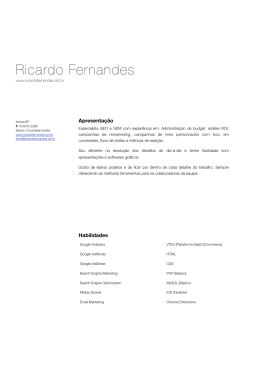PESSOAL - Currículo - Ricardo Fernandes