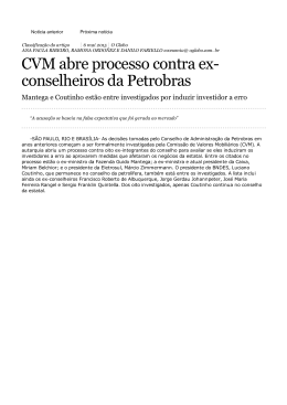 CVM abre processo contra ex conselheiros da Petrobras