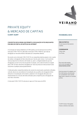 PRIVATE EQUITY & MERCADO DE CAPITAIS