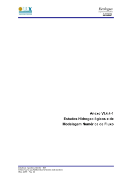 Anexo VI.4.4-1 Estudos Hidrogeológicos e de Modelagem