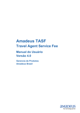 Manual Amadeus TASF