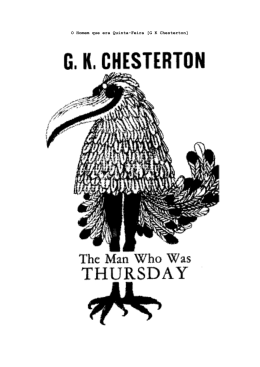O Homem que era Quinta-Feira [G K Chesterton]