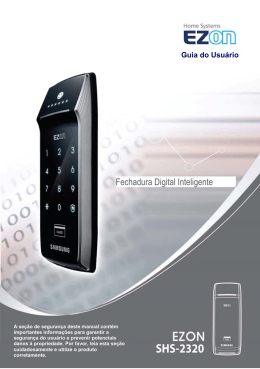 Manual Fechadura Digital SHS-2320