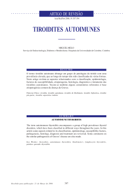 TIROIDITES AUTOIMUNES - Acta Médica Portuguesa
