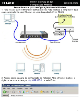 Procedimentos para configuração da rede Wireless - D-Link