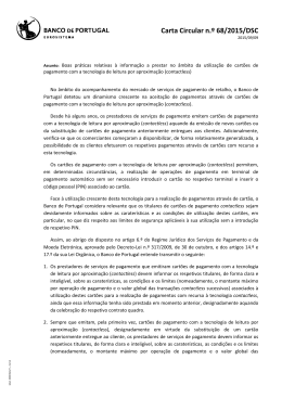 Texto da carta-circular N.º 68/2015/DSC