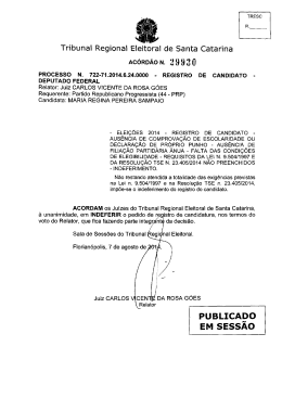 29930 - Tribunal Regional Eleitoral de Santa Catarina