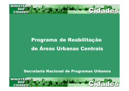 Programa de Reabilitação de Áreas Urbanas Centrais