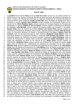 PREFEITURA MUNICIPAL DE PORTO ALEGRE ATA N.º 2444