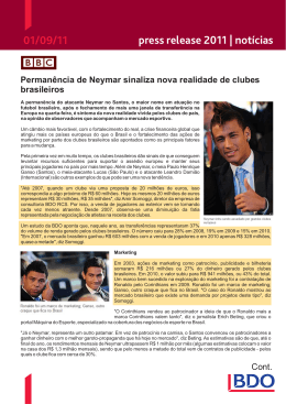 press release 2011 | notícias 01/09/11