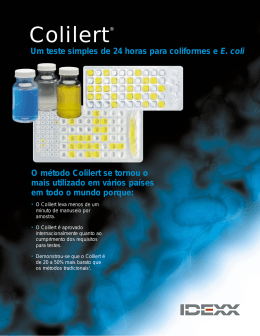 Colilert® - Idexx Laboratories, Inc.