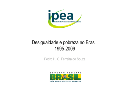 Desigualdade e pobreza no Brasil: 1995-2009
