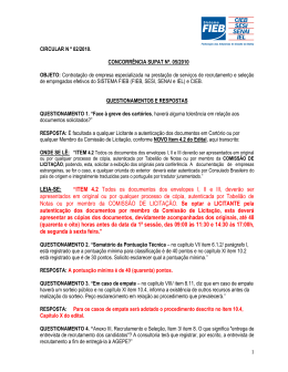 LEIA-SE: “ITEM 4.2 Todos os documentos dos envelopes I, II