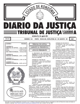 03 - Tribunal de Justiça de Rondônia