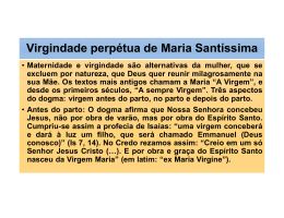 Virgindade perpétua de Maria Santíssima