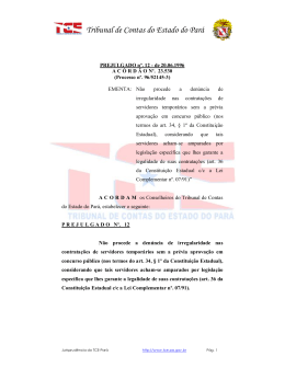 Tribunal de Contas do Estado do Pará - Portal TCE-PA