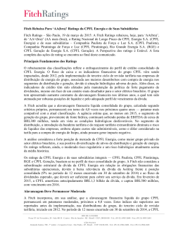 Relatório de Agência de Rating - CPFL : Relações com Investidores