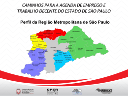 Apresentação - Região Metropolitana de São Paulo