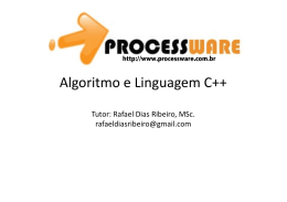 Algoritmo e Linguagem C++ - rafaeldiasribeiro.com.br