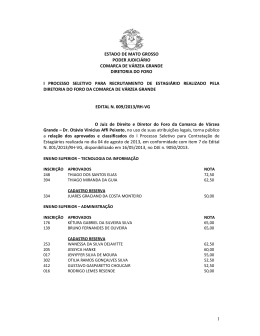 edital n. 009/2013 - relação dos aprovados e classificados