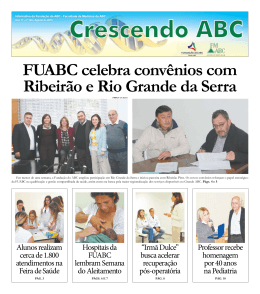 FUABC celebra convênios com Ribeirão e Rio grande da serra