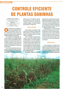 CONTROLE EFICIENTE DE PLANTAS DANINHAS - Ainfo