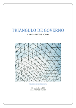 Triangulo de Governo - Strategia Consultores
