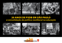 20 ANOS DE PSDB EM SÃO PAULO