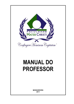 MANUAL DO PROFESSOR 2011
