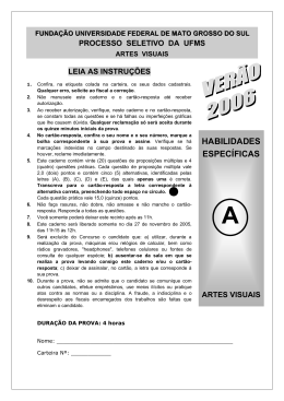 Processo Seletivo UFMS 2006 - Verão