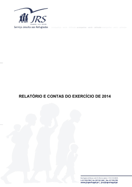 relatório e contas do exercício de 2014