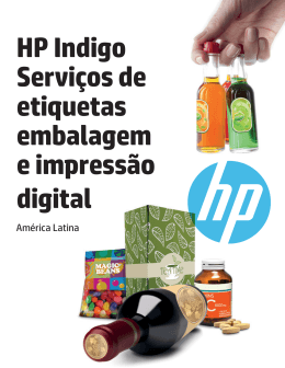 HP Indigo Serviços de etiquetas embalagem e impressão digital
