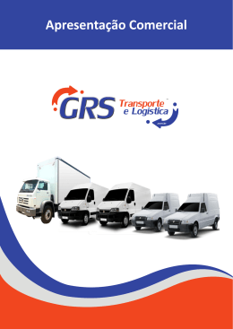Apresentação Comercial - GRS Transporte e Logística