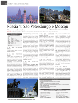 Rússia 1: São Petersburgo e Moscou