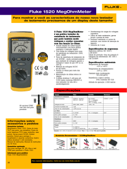 Fluke 1520 MegOhmMeter - Sistest – Sistemas de Teste Ltda.
