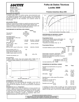 Folha de Dados Técnicos Loctite 3609