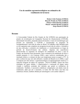 Uso de modelos agrometeorológicos UFRGS (documento PDF)