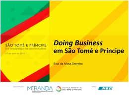 Doing Business em São Tomé e Príncipe