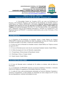 universidade federal do tocantins câmpus de araguaína programa