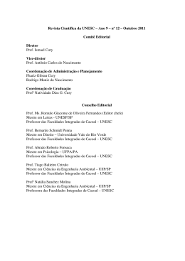 Revista Científica da UNESC – Ano 9 – nº 12 – Outubro 2011