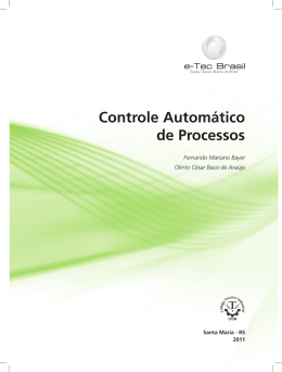Controle Automático de Processos - Rede e-Tec