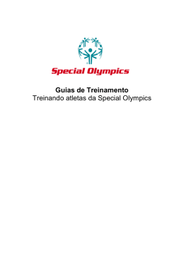 Treinando atletas da Special Olympics