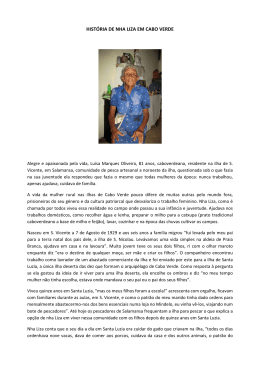 Beneficiária da Pensão Social de Cabo Verde