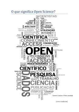 O que significa Open Science? - Lisbon Internet and Networks