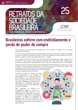 Retratos da Sociedade Brasileira - Renda e Endividamento