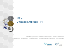 IPT e Unidade Embrapii - IPT